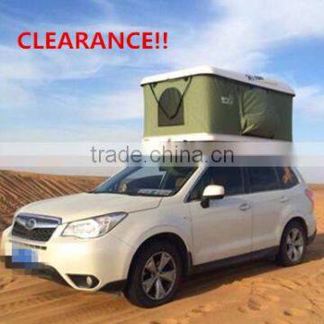 CLEARANCE!! PROMOTION! Shaking hands car top tent Fiberglass Hard Shell Roof Top Tent with Shaking Handle                        
                                                Quality Choice