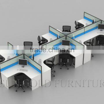 Modern Furniture Design Power 8 Workstation Layout (SZ-WS808)