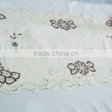 100% polyester table runner with sequin embroidery houseware household textile