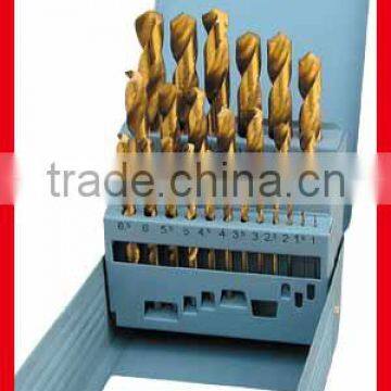 25pc HSS tin coated. drill