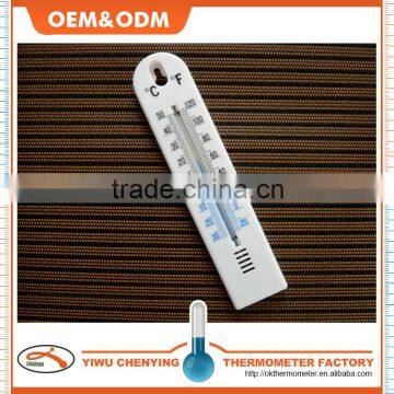 indoor household thermometer w/ plastic double scale and white with blue liquid kerosene filled chaep price accurate temperature