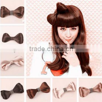 2013hot selling synthetic chignon hair wig accessory with clip