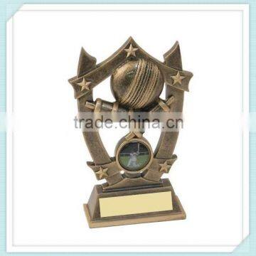 Resin golden star shape trophy