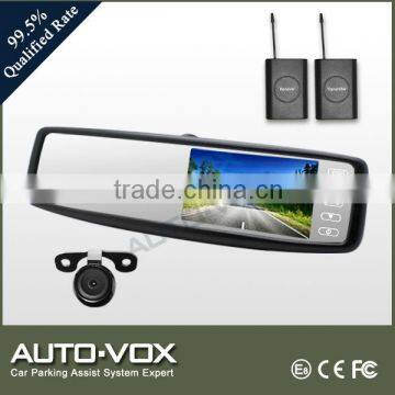 4.3" TFT wireless rear view mirror car monitor