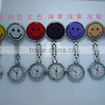 smile nurse watch strainless steel pocket watches