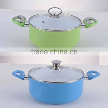 2016 factory price 22cm 24cm 26cm 28cm aluminium ceramic casserole cheapest casserole set