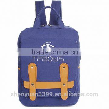 China Wholesale 2015 Hot Selling Original Design Factory Price Canvas Backpack