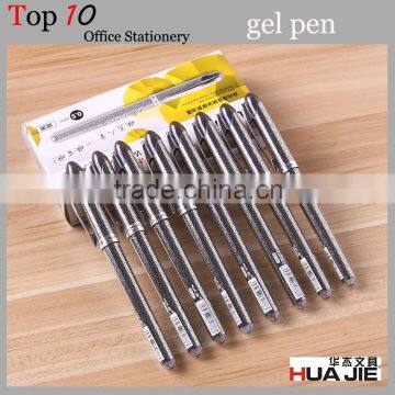 Plastic liquid ink box packed black color 0.5 mm Gel Pen