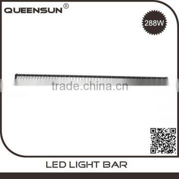 Factory direct waterproof 45.3 inch 288w atv suv trucks offroad 4D c ree 2 rows used amber light bars