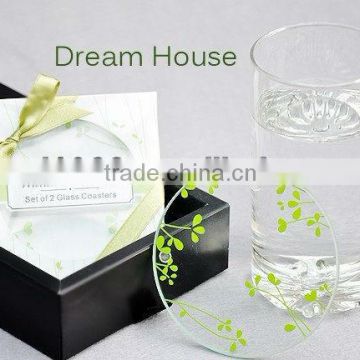 Popular wedding glass coaster