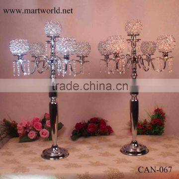 Romantic Crystal Wedding Centerpiece Candelabra Centerpiece Wedding Table Centerpieces for Wedding&party Decoration(CAN-067) Supplier's Choice photo-3