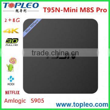 New Model Amlogic S905 T95N-Mini M8S Pro Global TV Box Android 5.1