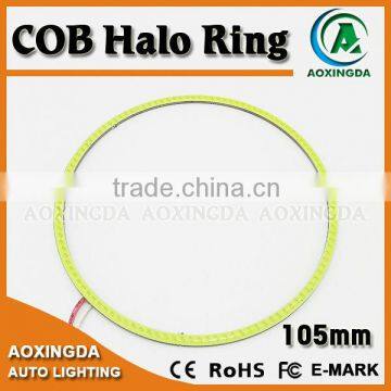 Universal Fit 6000K 60-COB LED 105mm Angel Eye Chip On Board Halo Ring Retrofit