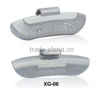 zinc wheel balancing weights for steel rim