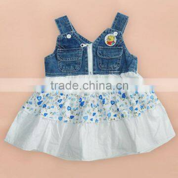 2015 Hot Sale!3 year old new model children winnie emb girl dress