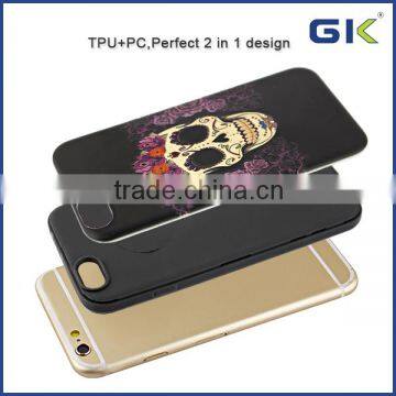 [GGIT] Cool 3D Skull Design 2 in 1 TPU+PC Cover For IPhone 6 Phone Case photo-5