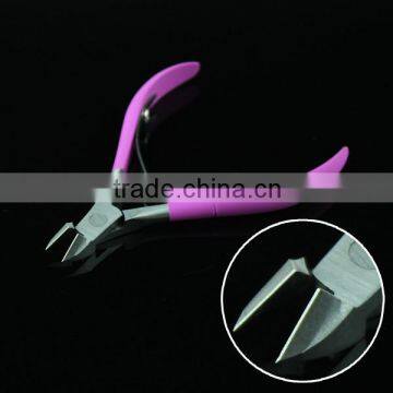 Double Spring Stainless Steel Cuticle Nipper With Soft Rubber Handle