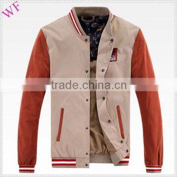 OEM cheap designer brand name men's autumn jacket