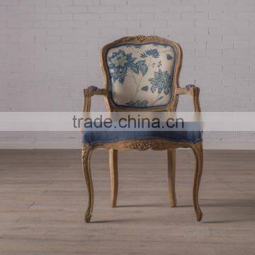 European style modern hotel solid wood chair dining chair XJ2111-1