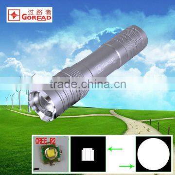 GOREAD A3 mini focusable power 3W led torch flashlight 3w power led