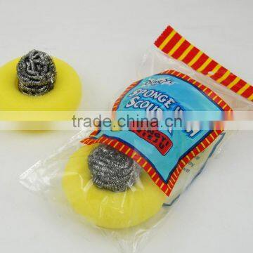 2pc good quality kitchen stainless steel spong scourer