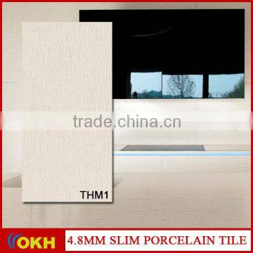 600x1200x4.8mm Thin ceramic white tile