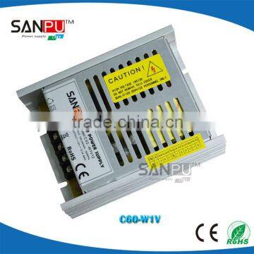 Sanpu new sale ultra thin 60w 12v led strip single output open frame power supply case