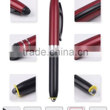 2016 the Most Classic Promotional Aluminium Stylus Ballpoint Pen With LED Light photo-4