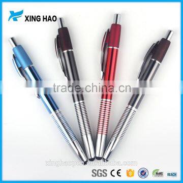 Multifunctional touch screen pen silicone tip customized stylus ballpoint pen
