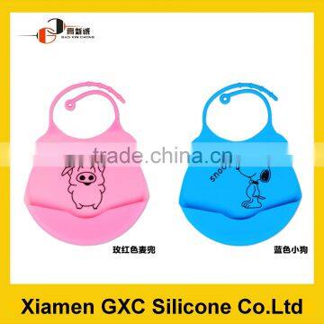 Waterproof silicone baby bib