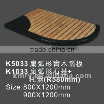 Offset Quadrant Plastic Wood Shower Tray(K5033)