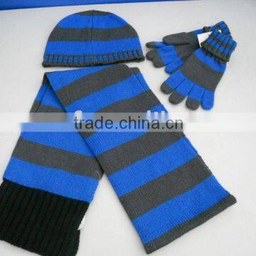 2011 knitting hat mitten scarf kids sets
