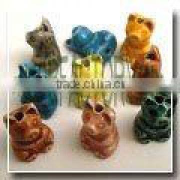 Piggy Shape One Color Beads