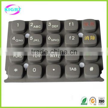 Silicone keypad keyboard for game machine