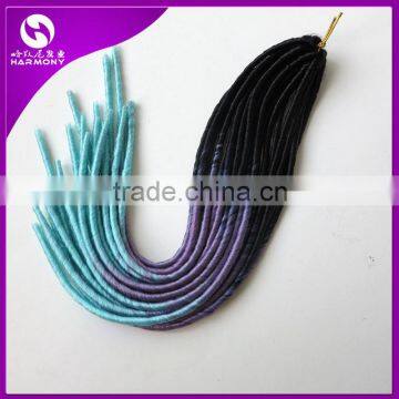 HARMONY NEW ARRIVE 20" 95g Synthetic Soft Dreadlocks Braids in Ombre Color Pre Crochect Ombre Faux Locs Braid Hair Extensions photo-3