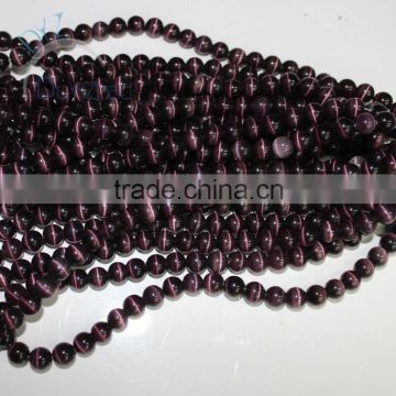 latest popular diy beads accessories jewelry black cat's eye loose beads for making jewelry