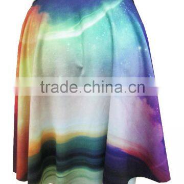 2015 New Arrival Celebrity Fashion Skirt Cool Printed Ladies Skirt