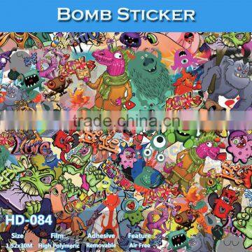 HD-084 CARLIKE High Quality Lovely Graffiti Sticker Bomb