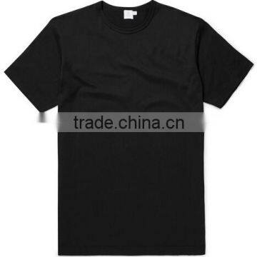 Customized design t-shirt classic cotton plain no brand t-shirt black color