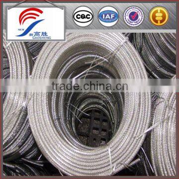 Nylon Coated Galvanized Steel Wire Rope 7x7 Fence