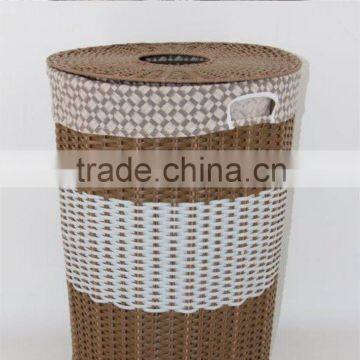 customized colored cool plastic laundry basket with lid