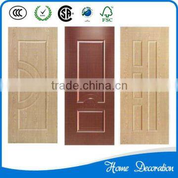 3.0mm decorative interior HDF melamine door skin /Natural Ash HDF veneer door skin/teak veneer HDF door skin