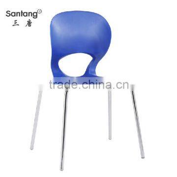 plastic banquet chairs/ plastic restaurant chairs with metal frame 1202