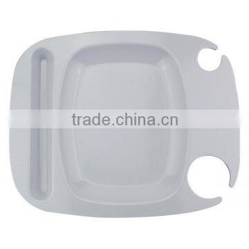 100% Melamine Plastic Wine Glass Holder Plate photo-2