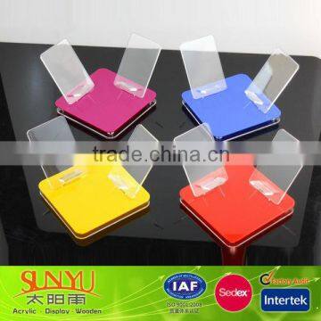 Promotional Acrylic Mobile Cell Phone Display Stand Mp3 Mp4 Display Stand