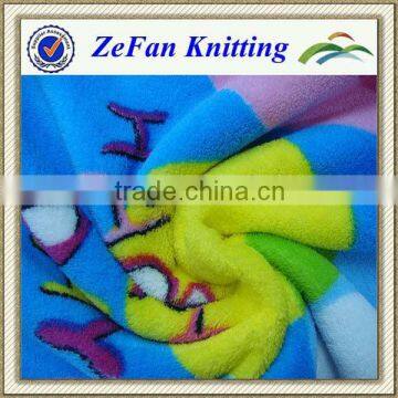 2013 New style polyester printed corall fleece bedding fabric supplier