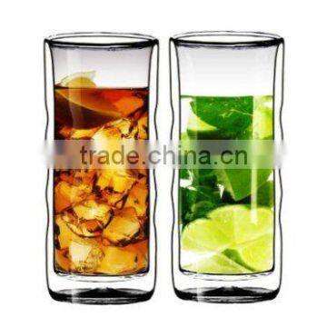 Double Wall Thermo Glasses for Beer/Tea/Coffee, Set of 2