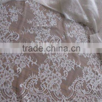 Nice Quality Best Selling Eco-Friendly French Lace Fabric With Stone And Beads