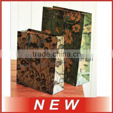 kraft paper bag,gift bag,packing bag,flower print,various design