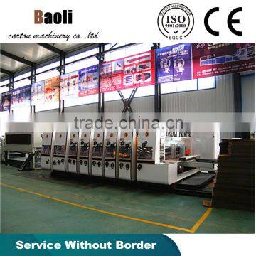 High efficiency automatic corrugated carton roller printing slotting machine,paperboard printer machine cheap prices